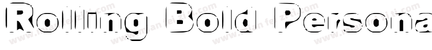 Rolling Bold Persona字体转换